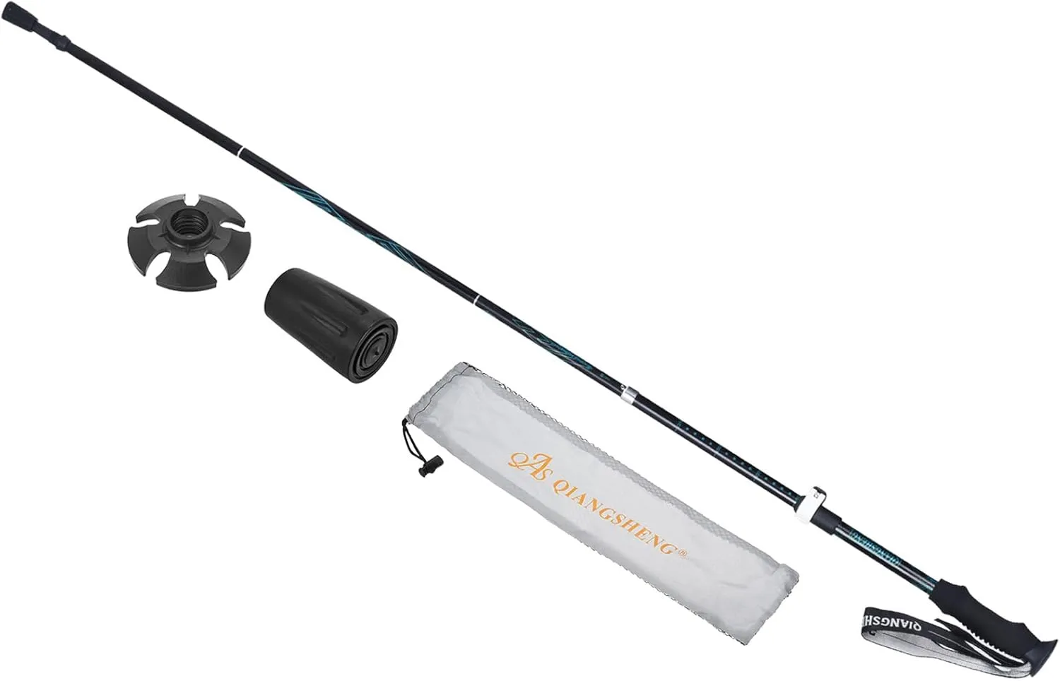Trekking Poles - Collapsible Hiking Walking Sticks with Snow Basket, Telescopic & Folding, Apply to Walking Backpacking