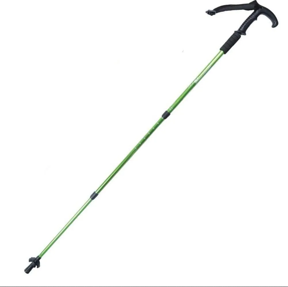 Trekking Poles, Walking Poles Folding Folding Telescopic Folding Hiking Climbing Crutch Stick Walking Stick Outdoor Equipment Ultra-Light and Ultra-Short Trekking Poles