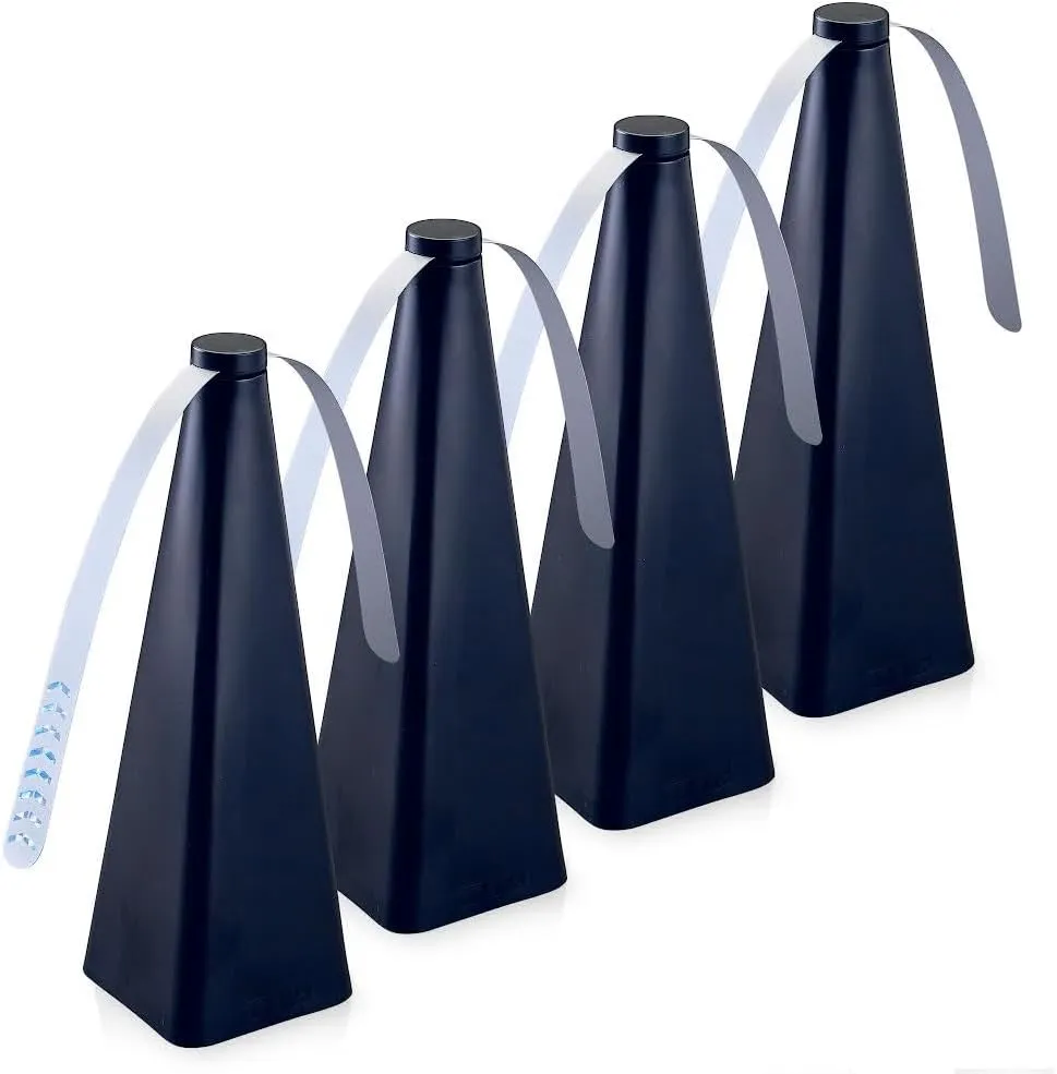 Treva Bug Fan Fly Deterrent with Holographic Blades to Clear Bugs, Mosquitoes, and Flies, Battery Powered Fly Fan 4 Pack