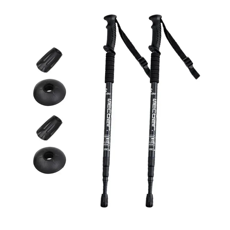 Ultralight Aluminum Trekking Poles: Adjustable Nordic Walking Sticks