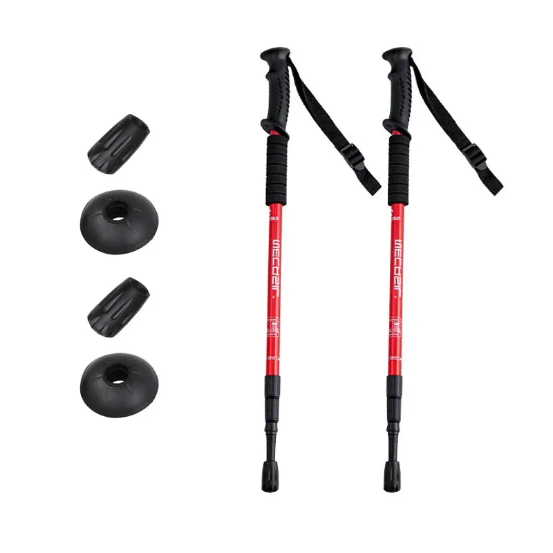Ultralight Aluminum Trekking Poles: Adjustable Nordic Walking Sticks