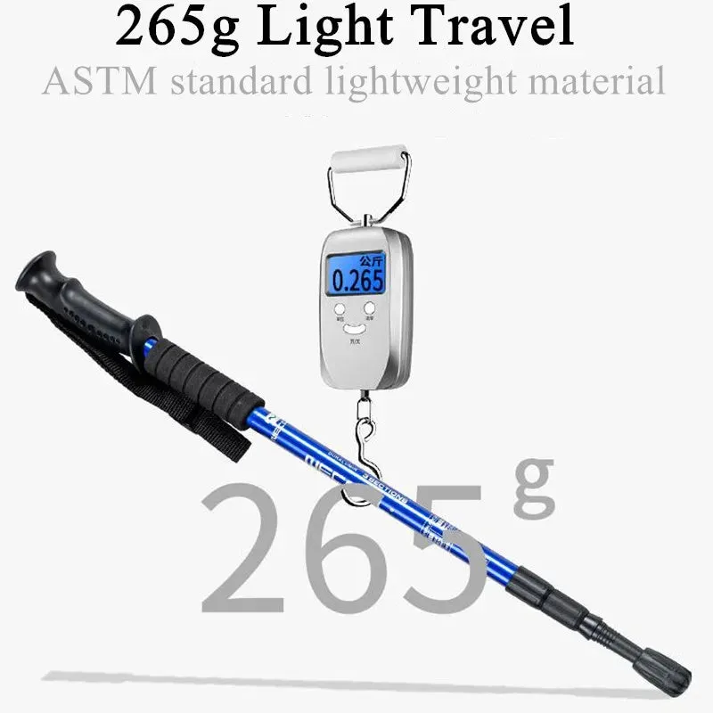 Ultralight Aluminum Trekking Poles: Adjustable Nordic Walking Sticks