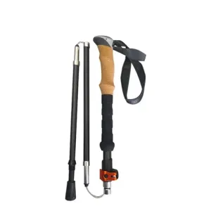 Ultralight Carbon Fiber Trekking Poles: Folding Hiking & Nordic Walking