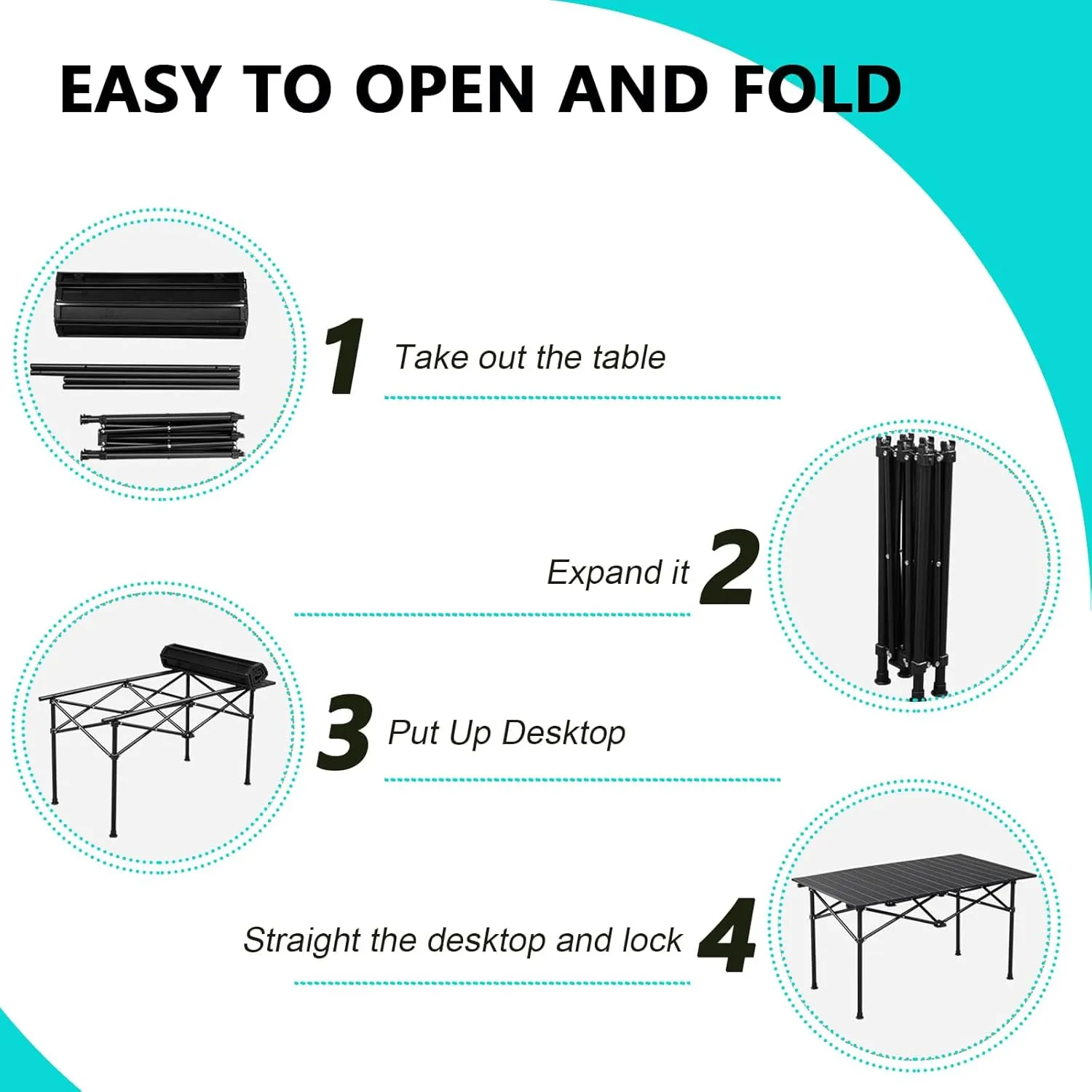 Ultralight Compact Camping Table, Foldable Aluminum Table with Carry Bag, Perfect for Beach, Travel, Boat, and Outdoor Adventures Light Yellow 95×55×50cm/37×21×19.7in