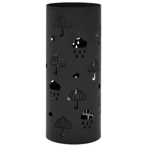Umbrella Stand Umbrellas Steel Black