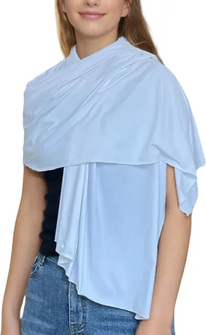 UPF 50  Sun Protection Beach Wraps and Pashminas for Women Travel Scarf Blanket Outdoor Summer UV White Shawl