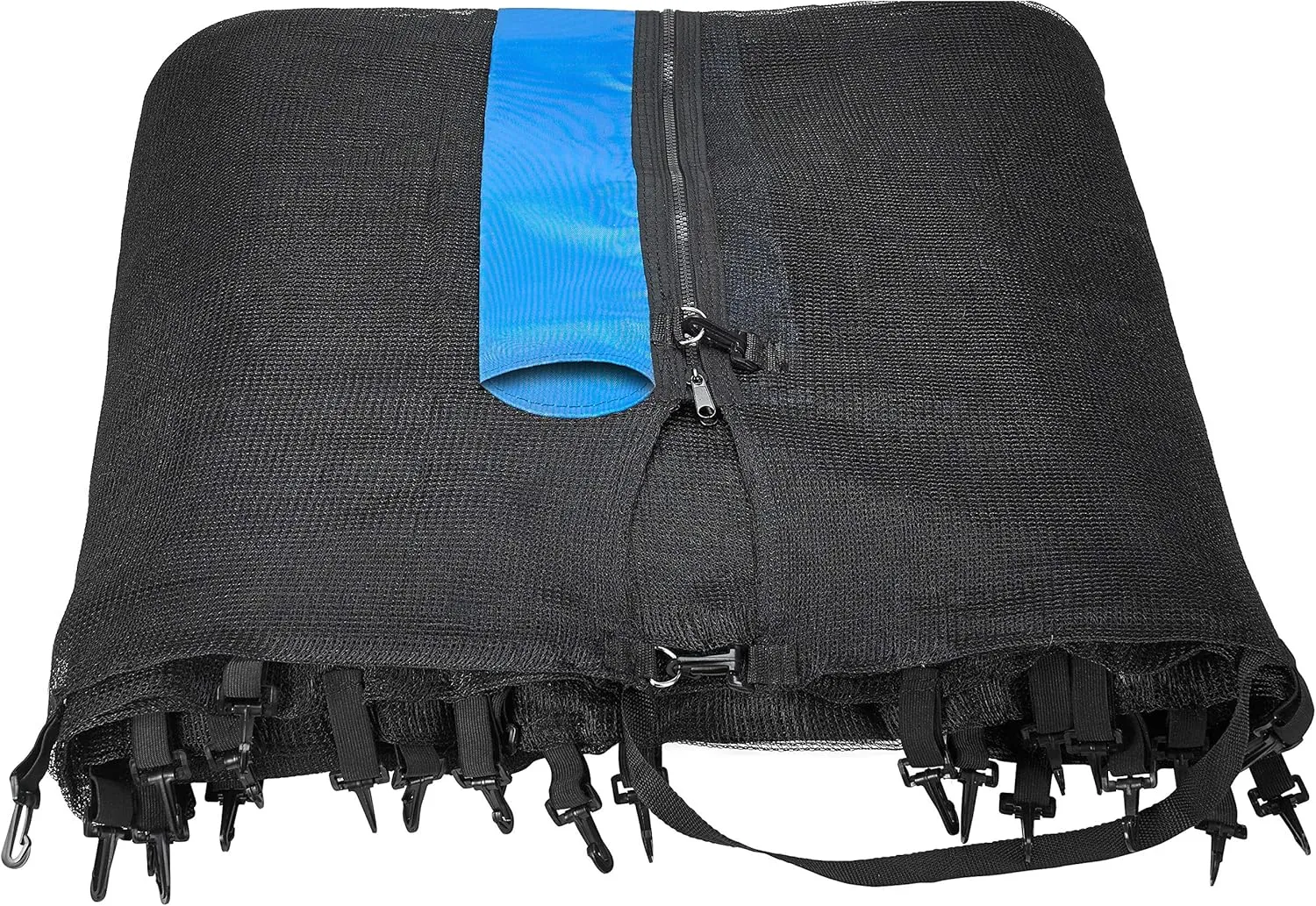 Upper Bounce Round Trampoline Safety Net – Round Trampolines Using Variant Straight Poles – Breathable Weather Resistant Trampoline Net Replacement, Installs Outside Frame