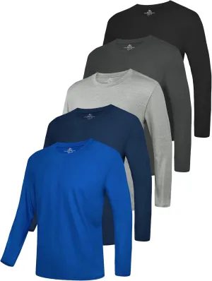 URATOT Long Sleeve Tee Shirts for Men Moisture Wicking Quick Dry Long Sleeve Sun Protection T-Shirts for Running