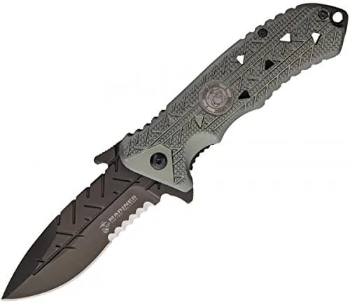 U.S. Marines by Mtech USA M-A1051 Series Spring Assist Folding Knife, 4.75-Inch Closed