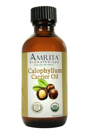 USDA Certified Organic Calophyllum Oil Carrier Oil - Tamanu Oil - A Base Oil for Aromatherapy, Massage, Essential Oils & More - Size: 1-Liter