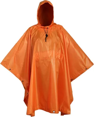 USGI Industries Military Style Poncho Multi Use Rip Stop Camouflage Rain Poncho