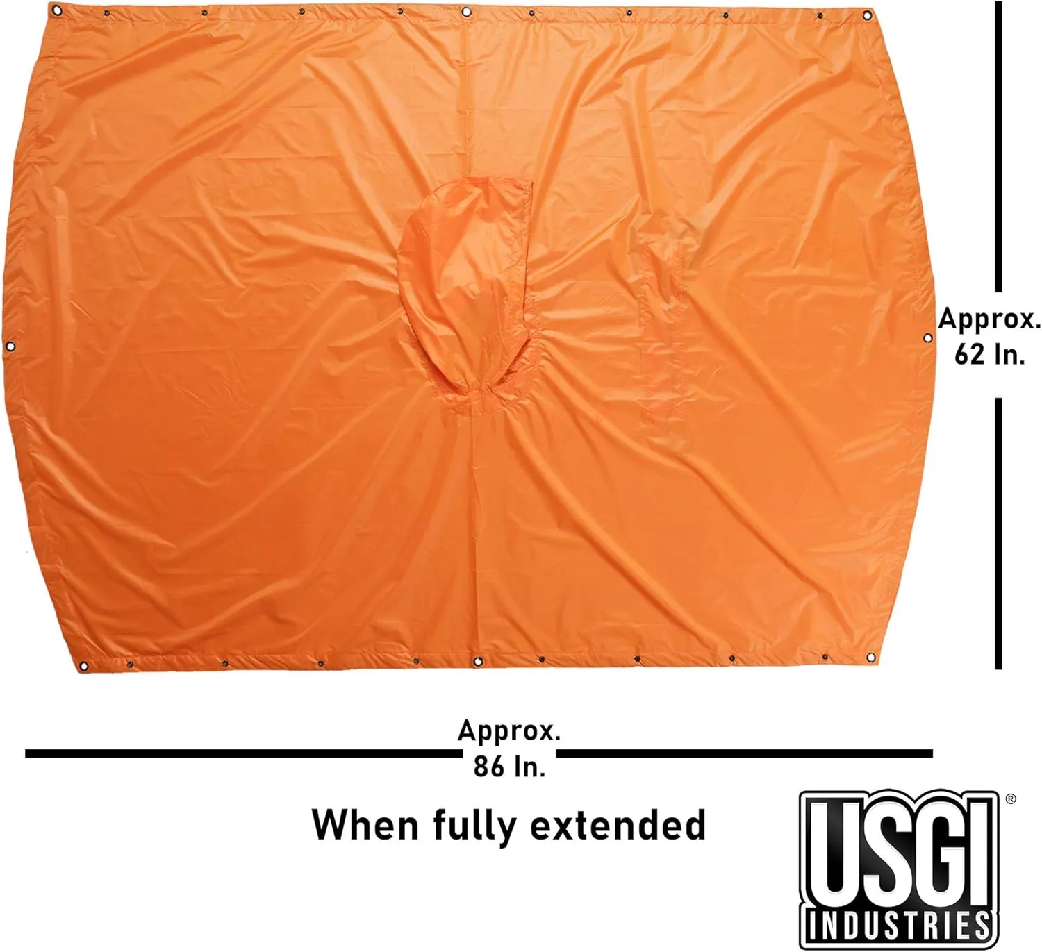 USGI Industries Military Style Poncho Multi Use Rip Stop Camouflage Rain Poncho