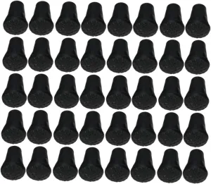 VANZACK 40pcs Trekking Pole Accessories Hiking Stuff Hiking Pole Tip Cover Pole Tip Protectors On Foot Stick Tip
