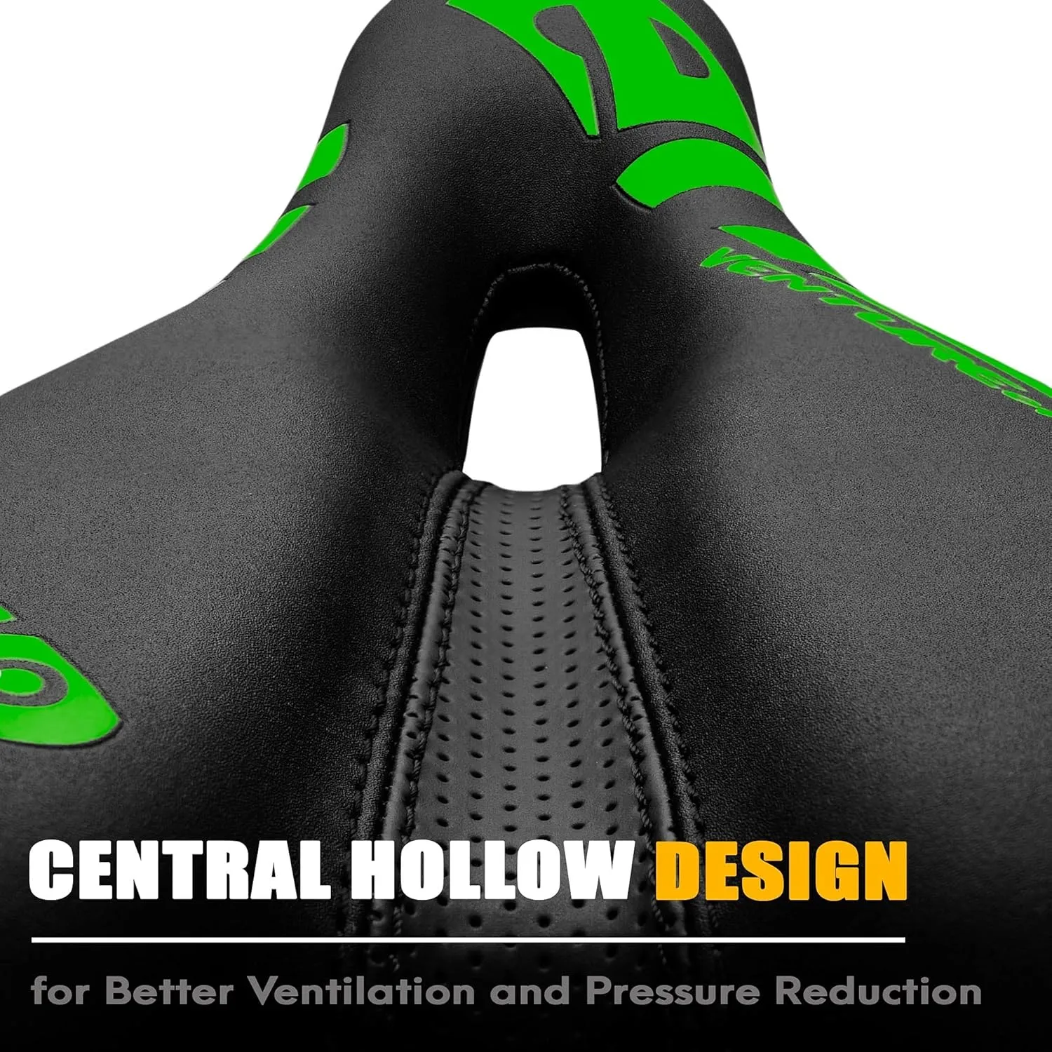 Venzo Comfortable Saddle Bike Seat | Soft & Durable Bicycle Seat for MTB, Road, Exercise, Trekking, Folding, Hybrid & Cruiser Bikes | Breathable & Ergonomic Design Bike Saddle for Lower Resistance