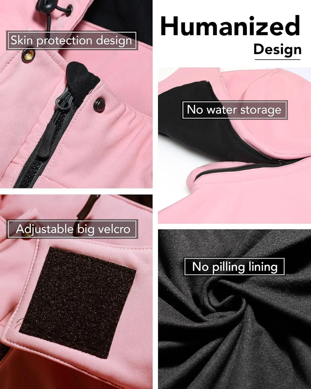 VERGOO Graphene Heated Waterproof Jackets for Women with Hood Included 18400mAh Battery Pack