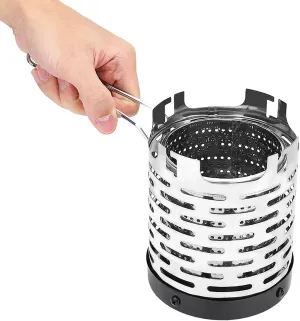 VGEBY1 Portable Stove, Mini Outdoor Folding Metal Heating Gas Stove for Camping Hiking Picnic
