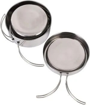 VICASKY Picnic Cookware Kit Portable Cooking Set for Camping Hiking BBQ Compact Easy to Clean Stainless Steel Pot