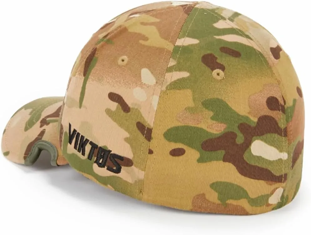 VIKTOS Men's Notch Shield Nylon/Cotton Mid-Profile No Top Button Glasses-Friendly Curved Visor Outdoor Sports Baseball Hat