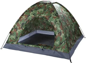 VINGLI 3-4 Person Camping Dome Tent Camouflage Outdoor Waterproof Easy Assembly, Durable Fabric Full Coverage Rain …