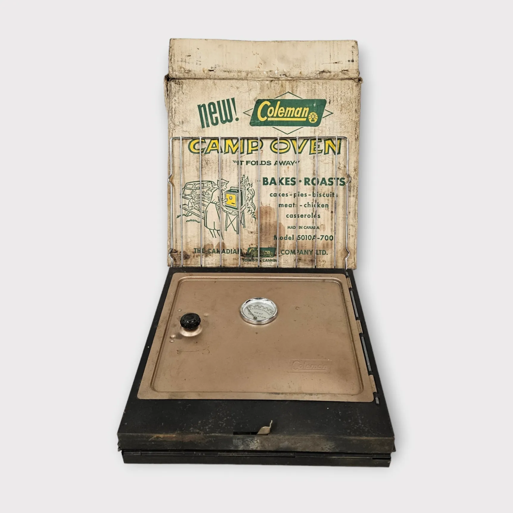 Vintage Folding Coleman Camp Oven Model 5010A-700