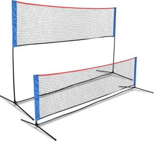 Volleyball Net with Poles 10FT Portable Volleyball Net Height Adjustable for Outdoor Backyard