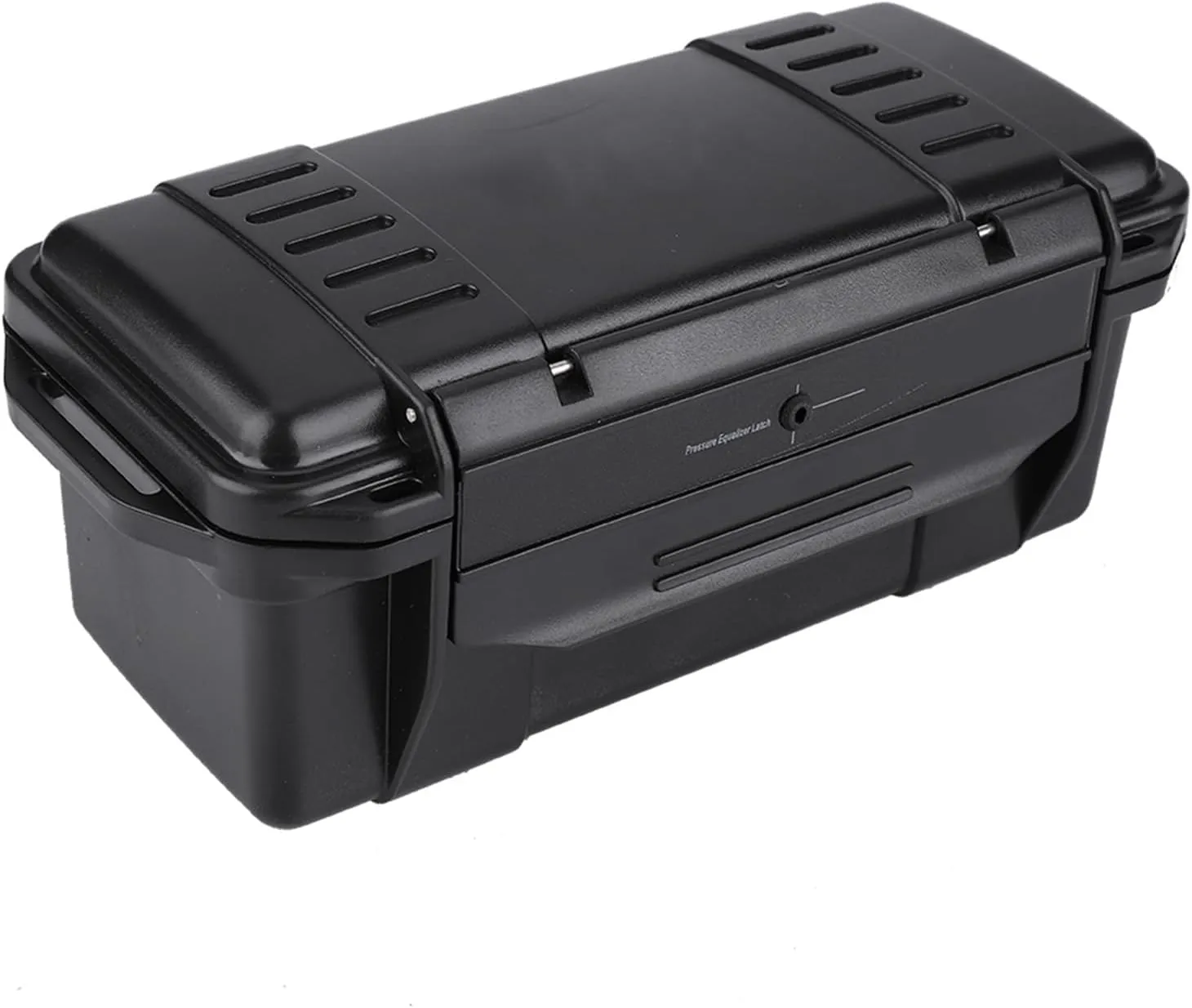 Waterproof Storage Box, Black Waterproof Storage Containers Storage Bin Portable Weatherproof Shockproof Airtight Survival Box Lightweight for Fishing Camping Hiking Outdoor Activities