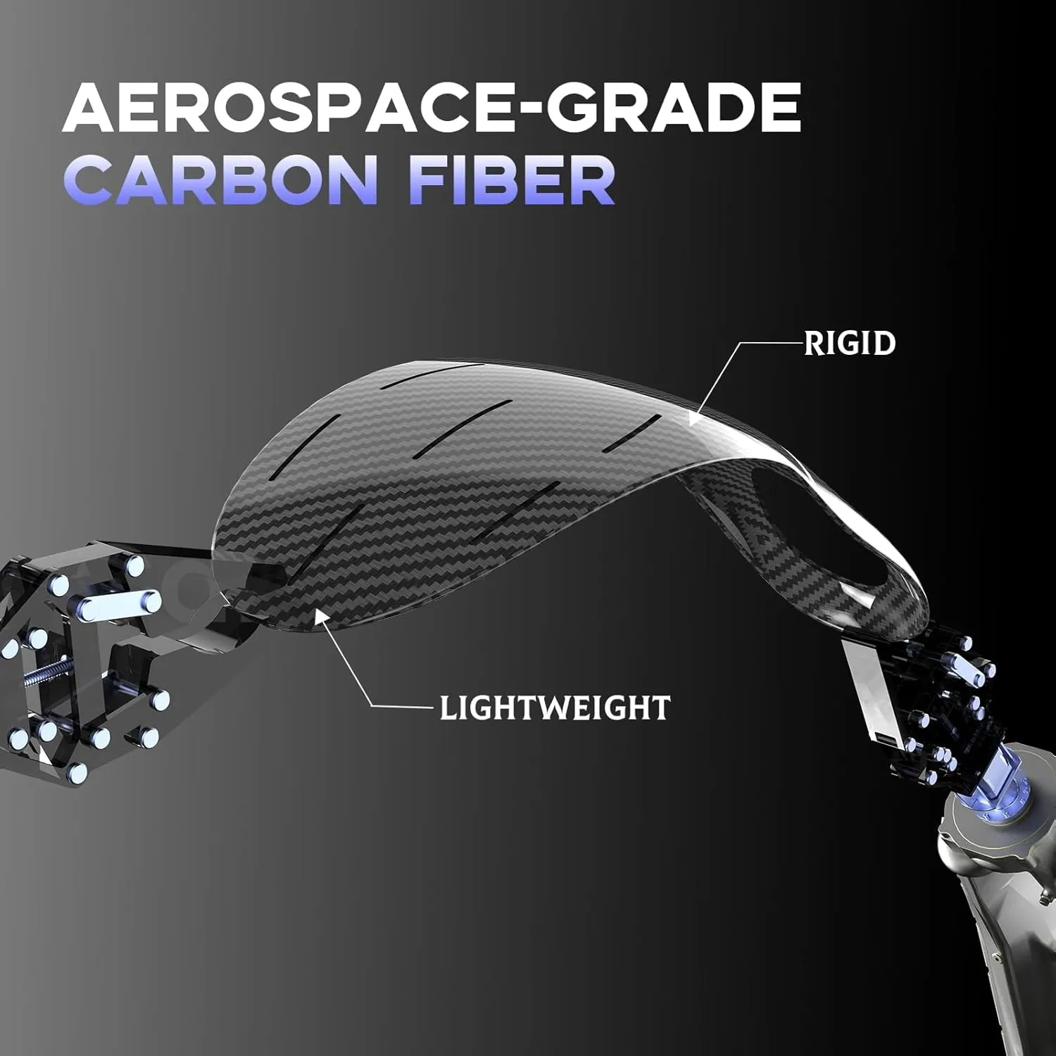 Welnove Carbon Fiber Sport Insoles with Arch Support, Shock Absorbing Performance Insoles for High Impact Sport- Increased Performance,Injury Protection- for Roomy Fit - 12.5-14 Men