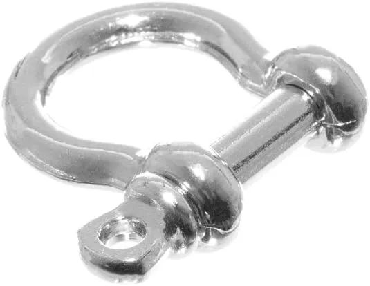 West Coast Paracord Shackles – Stainless Steel, Black, Chrome – Multiple Sizes and Pack Options