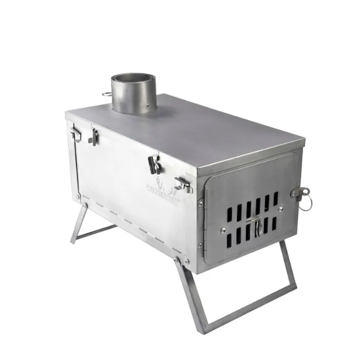 Winnerwell Fastfold Titanium Camping Stove 910214 戶外摺疊鈦金屬煙囪柴火爐