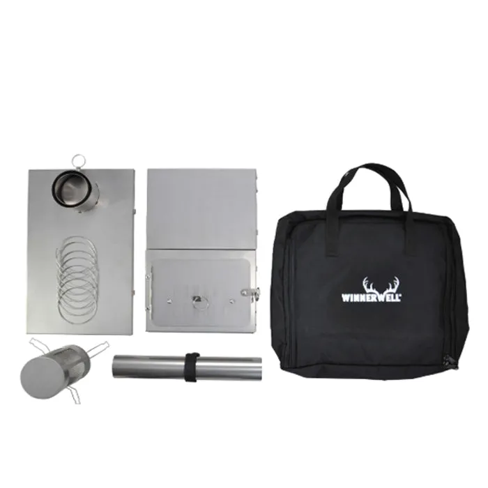 Winnerwell Fastfold Titanium Camping Stove 910214 戶外摺疊鈦金屬煙囪柴火爐