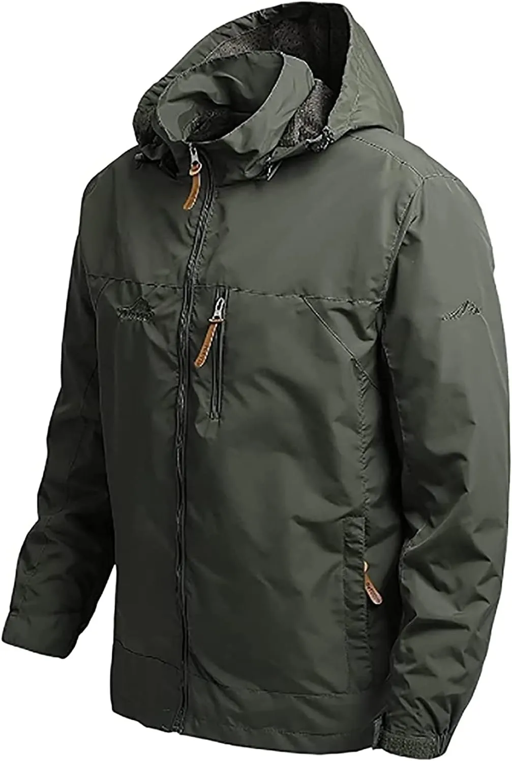 YANFU jacket Men's Softshell Jacket, Outdoor Functional Jacket, Leisure Jacket, Waterproof, Breathable, Windproof, Hiking