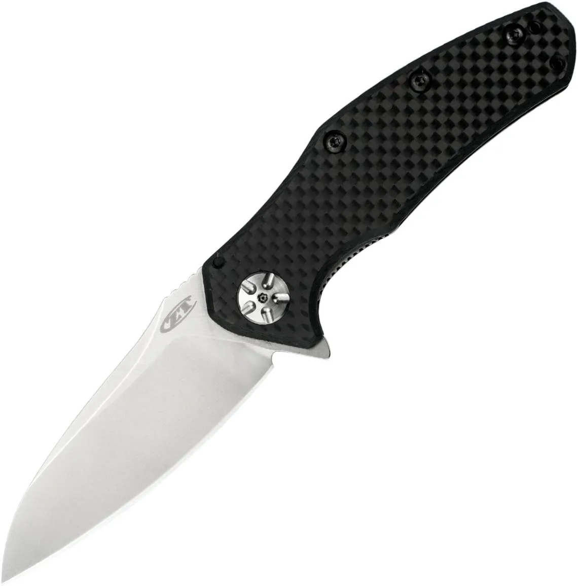 Zero Tolerance 0770CF Folding Knife; 3.25” High-Performance Crucible S35VN Steel Blade, Stonewashed Finish, Carbon Fiber Handle, SpeedSafe Assisted Opening, Liner Lock, Reversible Pocketclip; 3 OZ , black