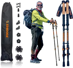 ZZGOODZ Ultralight Foldable Trekking Poles - Supportive & Portable!